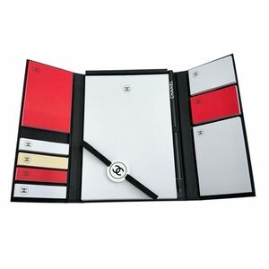 CHANEL Foldable Stationery Set in Black, White & Red GWP